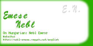 emese nebl business card